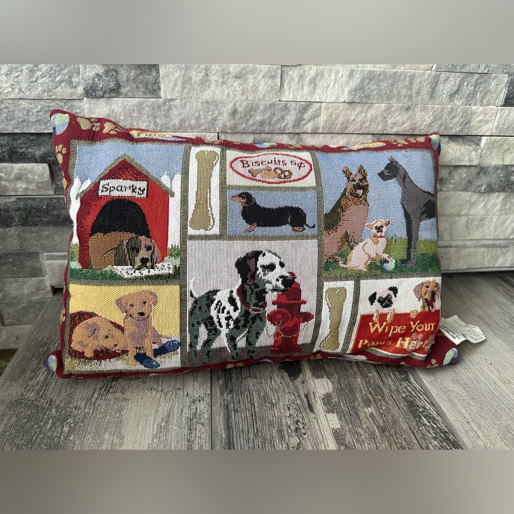 Dog Days  Tapestry Accent  Pillow